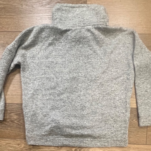 J. Crew Brushed Wool Funnel Neck Sweatshirt Womens M Gray Casual Warm Winter - Picture 16 of 16